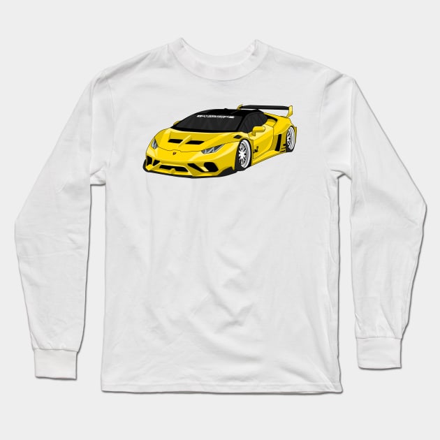 lamborghini huracan GOLD Long Sleeve T-Shirt by VENZ0LIC